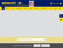Tablet Screenshot of manliftgroup.com